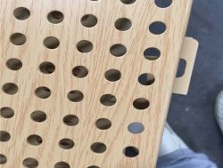 海南?？?.5mm鋁單板廠外墻沖孔鋁單板學(xué)校舞臺(tái)木紋沖孔鋁單板