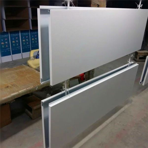 啟辰4s店專用吊頂沖孔勾搭鋁單板柳葉孔鋁單板吊頂 (12)