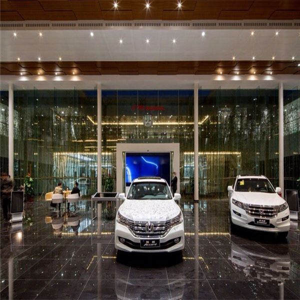 廣本汽車4s店木紋鋁單板勾搭鋁單板吊頂 (13)