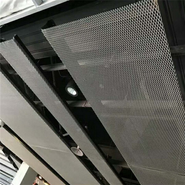 云南網(wǎng)格天花廠家 菱形拉網(wǎng)鋁單板網(wǎng)格式鋁天花幕墻拉網(wǎng)鋁單板